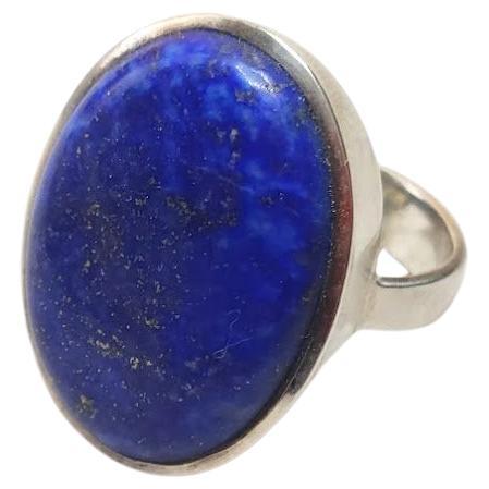 Lapis Lazuli Sterling Silver Ring For Sale
