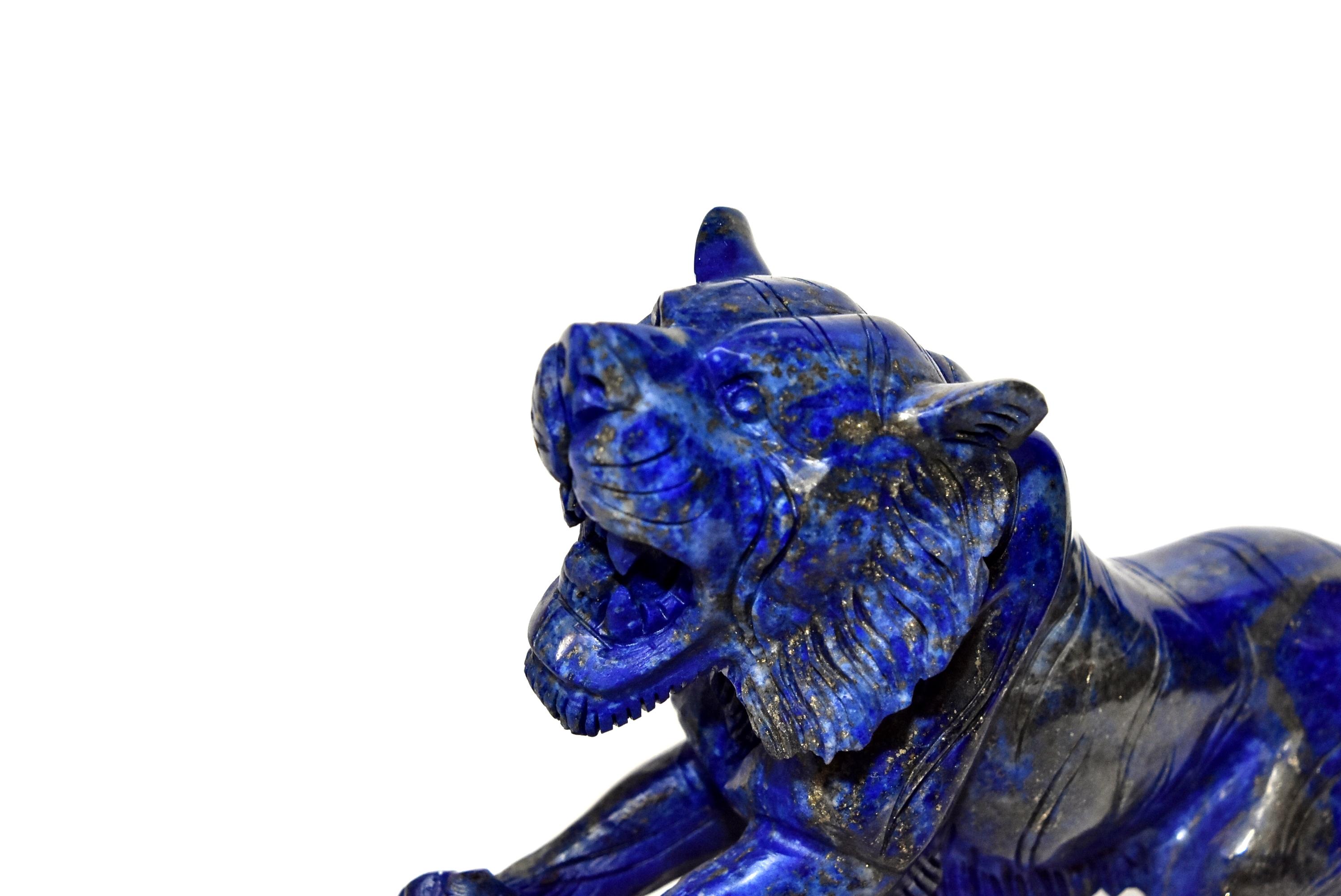 Natural Lapis Lazuli Tiger   3