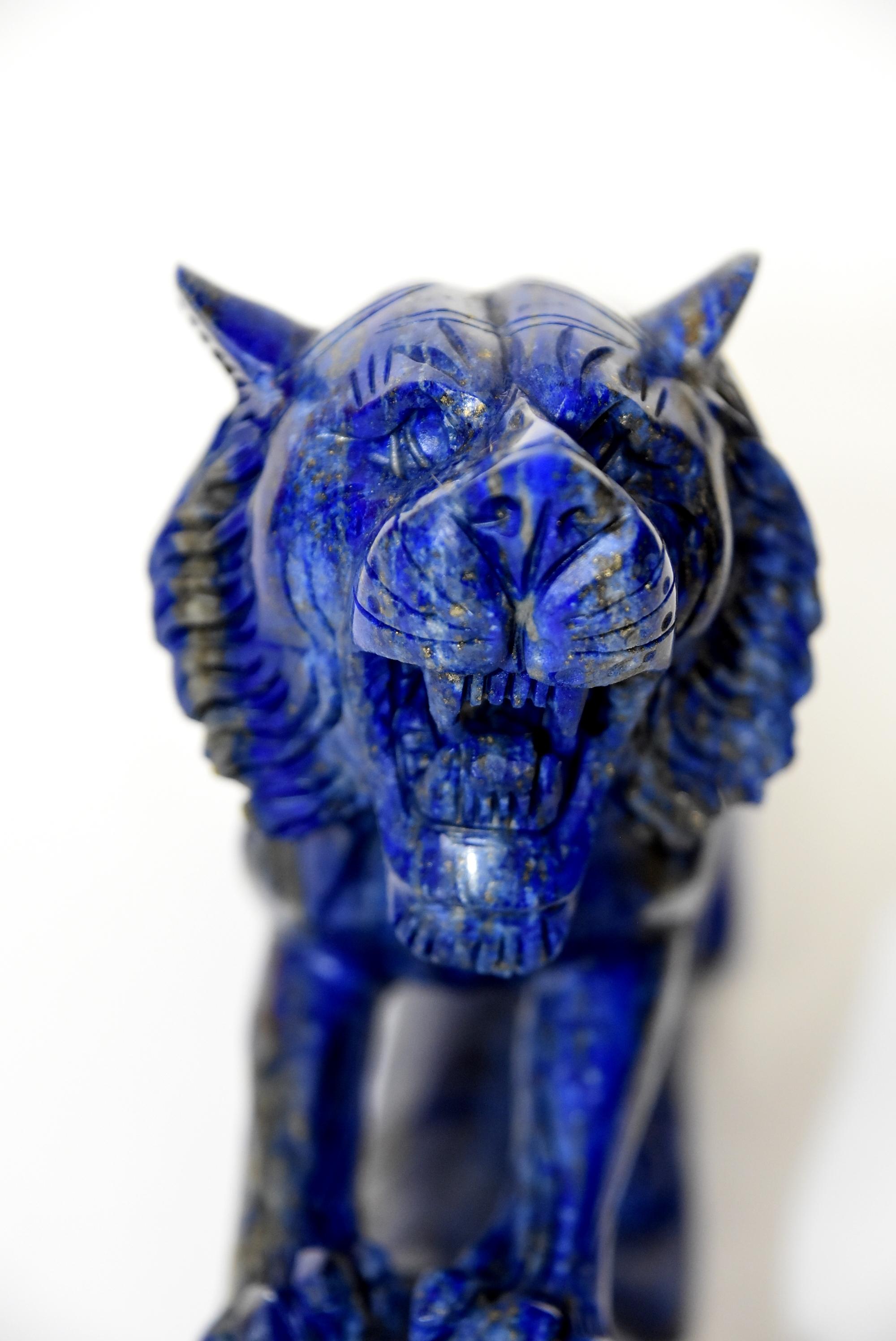 Natural Lapis Lazuli Tiger   8