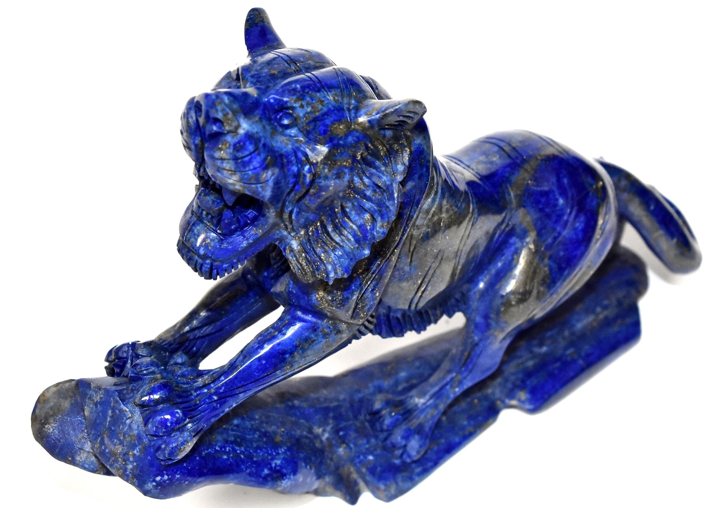 Natural Lapis Lazuli Tiger   9