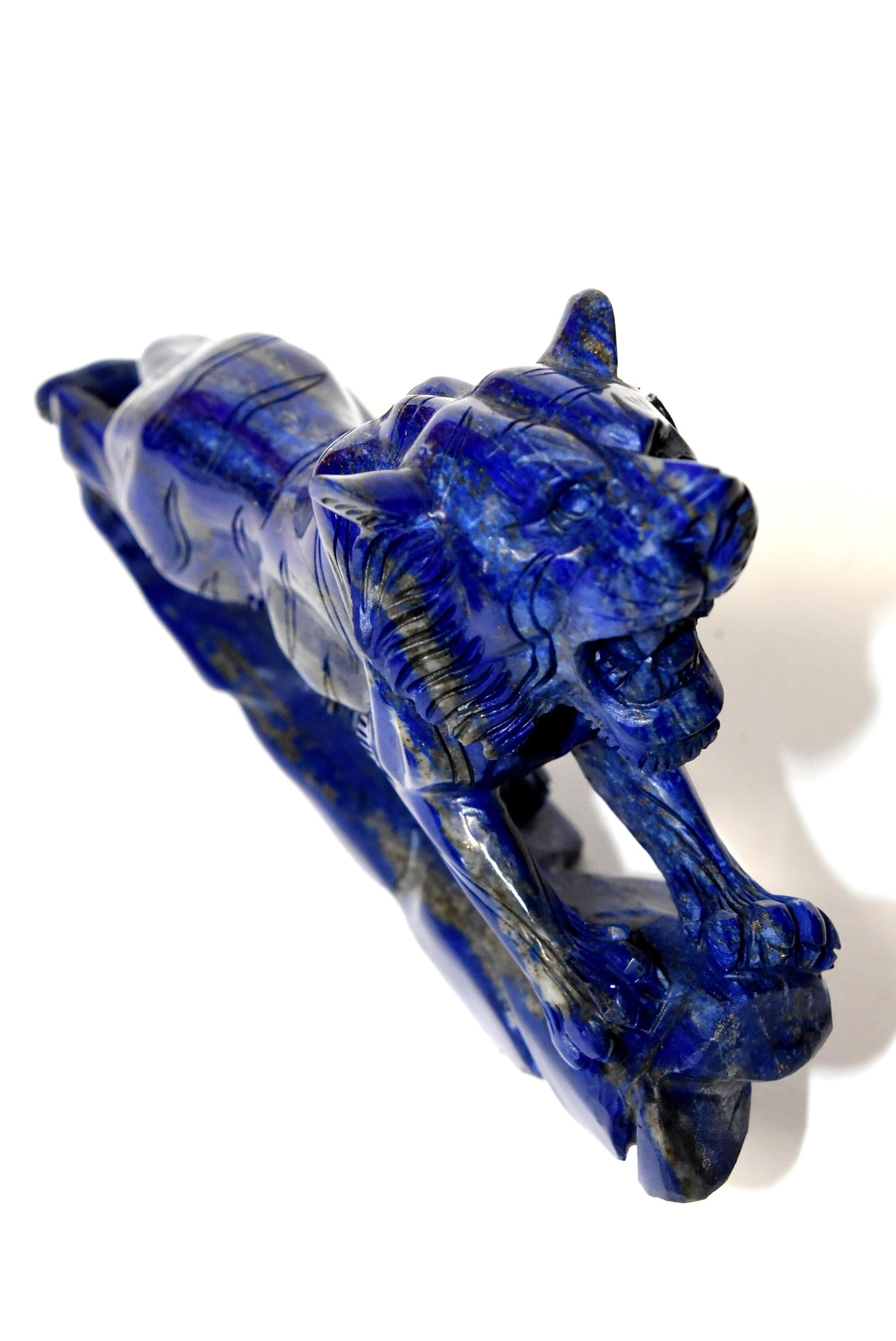 Natural Lapis Lazuli Tiger   10