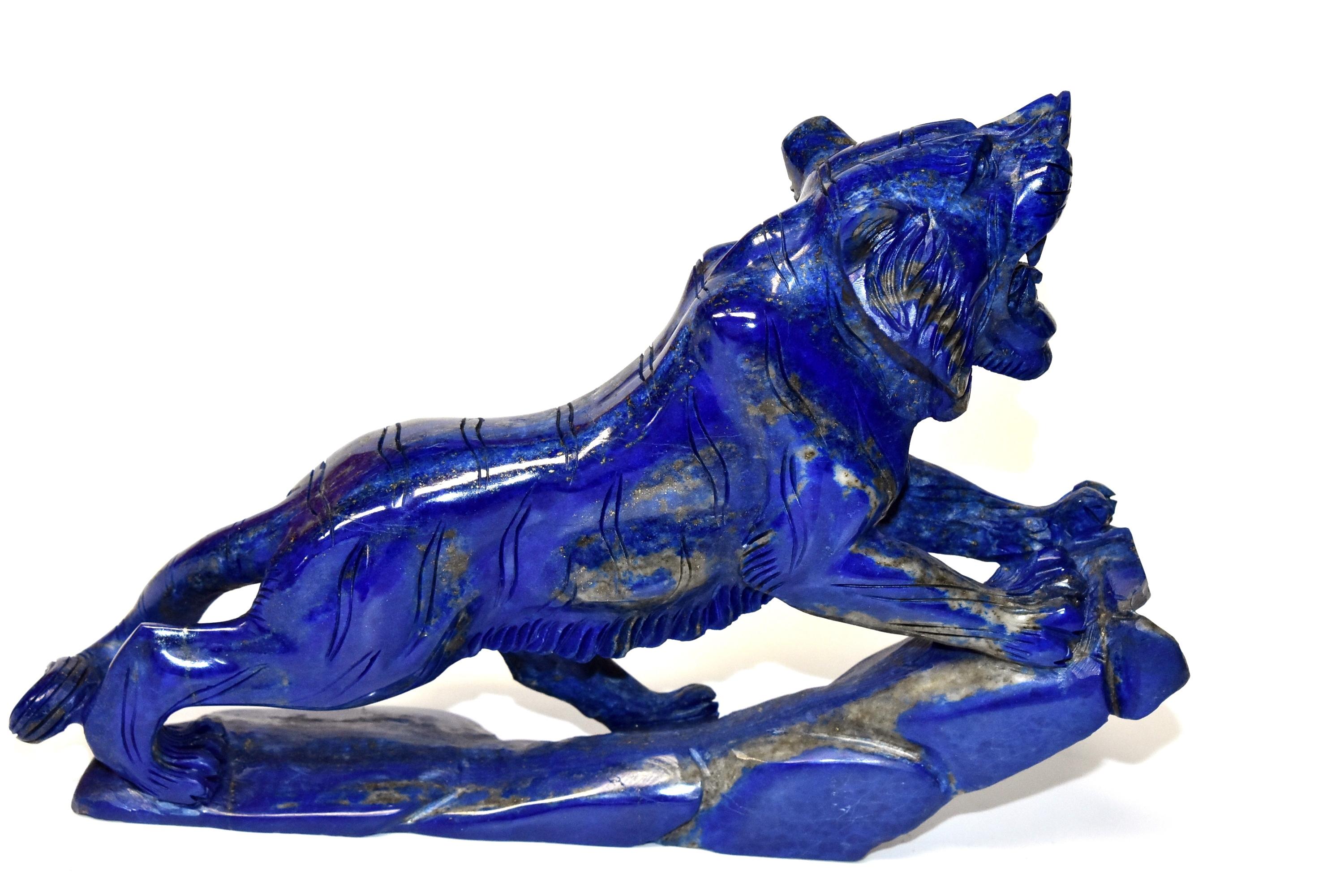 Natural Lapis Lazuli Tiger   1