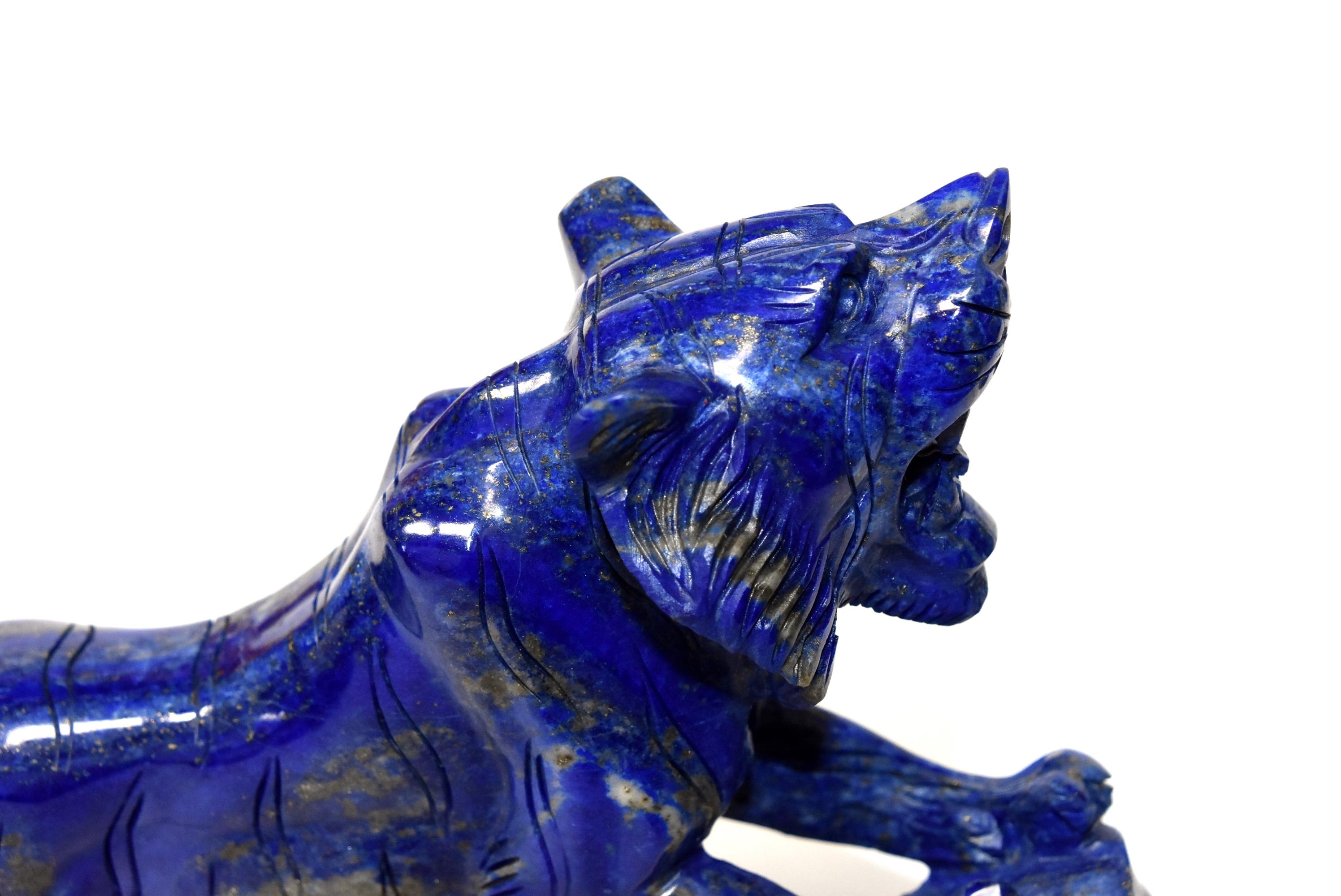 Natural Lapis Lazuli Tiger   2