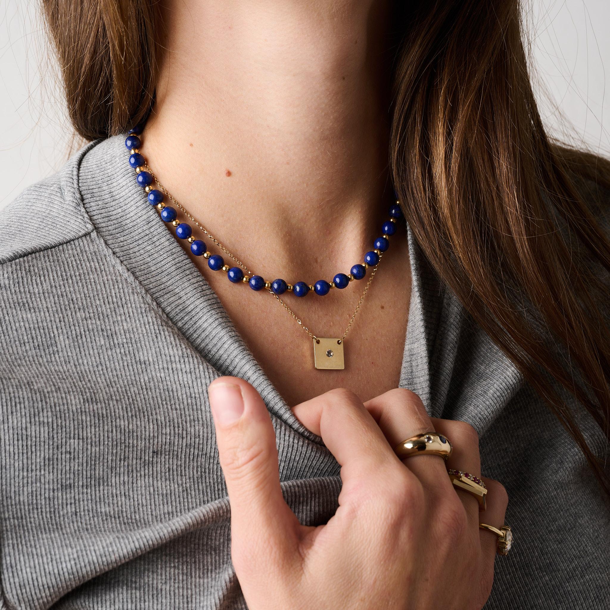 Moderno Lapis Necklace in vendita