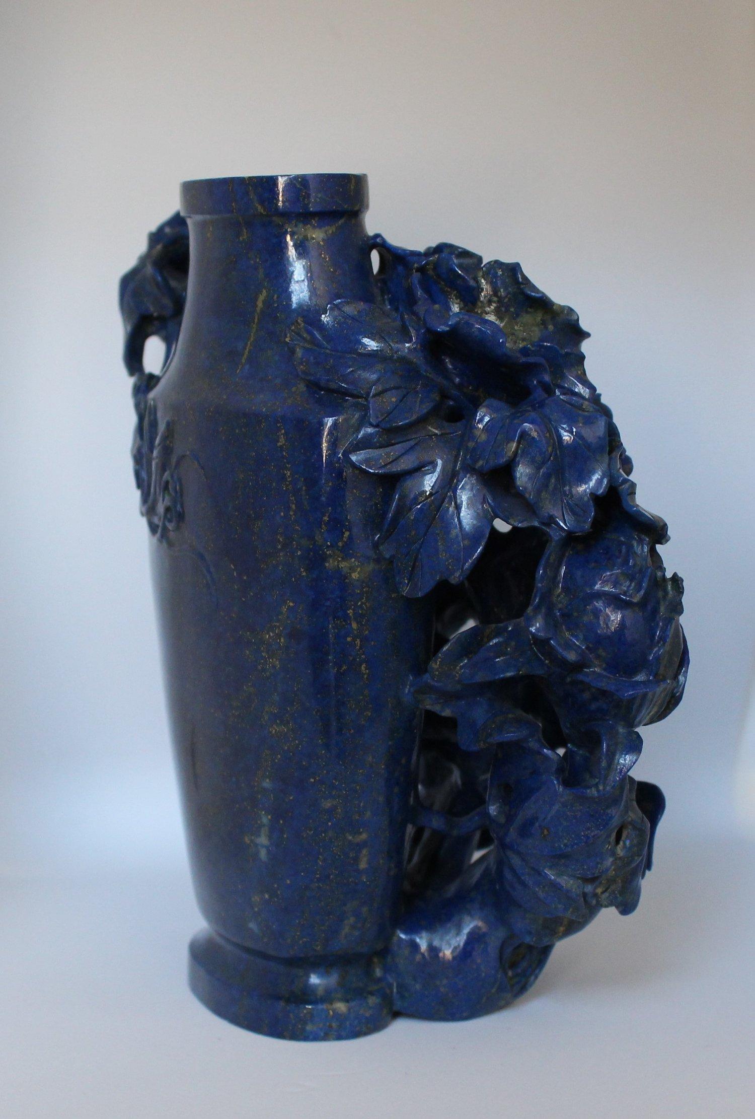 Lapis Peony Vase 1