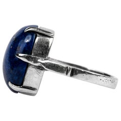 Anello di Lapis in argento dell'epoca Arts & Crafts