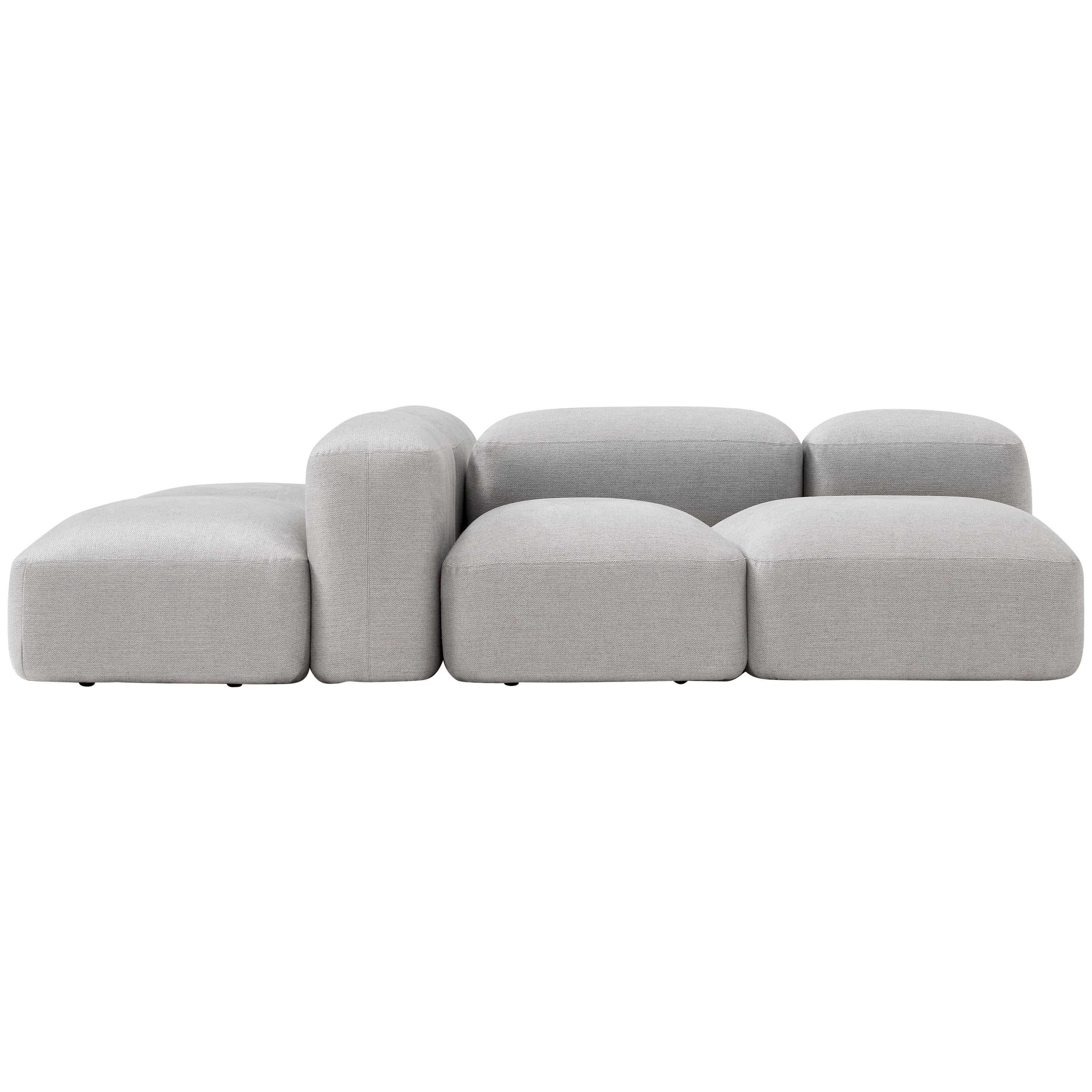 Lapis Sofa Island in Taupe Grey by Emanuel Gargano & Anton Cristell For Sale