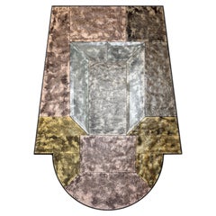 LAPIS SPECULO 04 - Hand made coloured Murano mirror wall panel by Baroncelli
