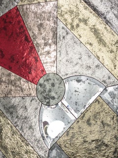 LAPIS SPECULO 06 - Hand made coloured Murano mirror wall panel by Baroncelli