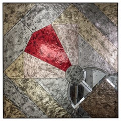 LAPIS SPECULO 06 - Hand made coloured Murano mirror wall panel by Baroncelli