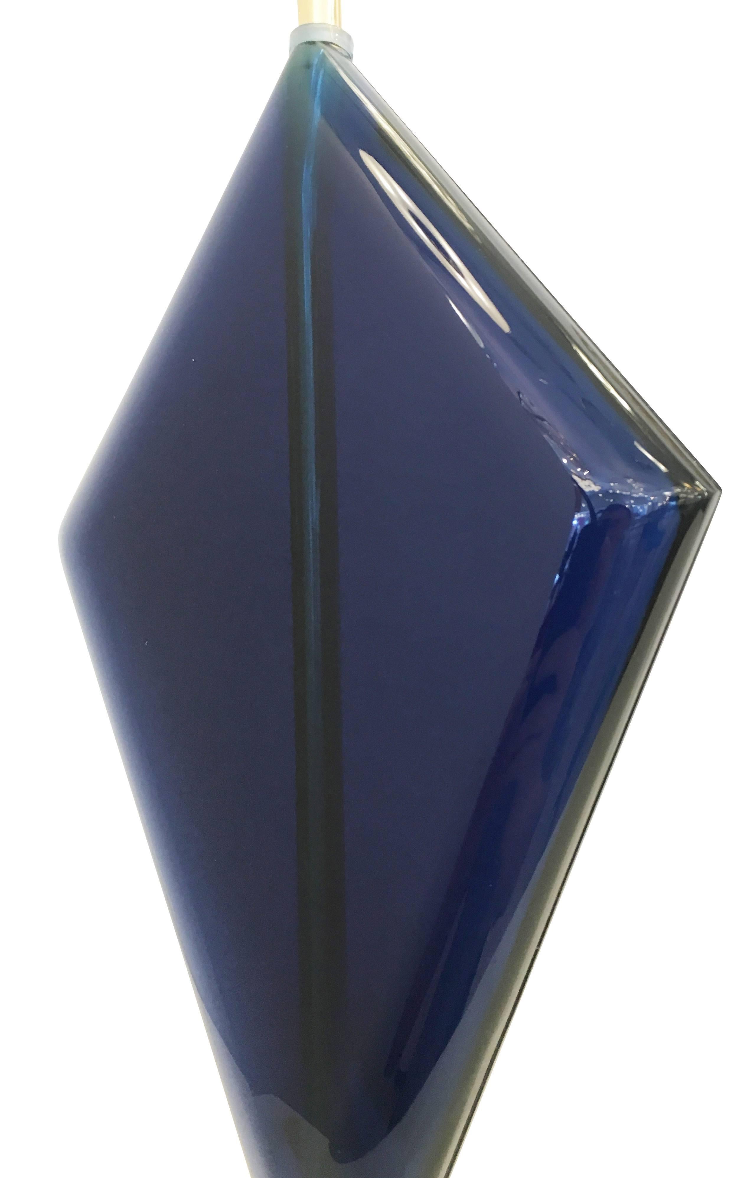 Lapislazuli-Tischlampe von Effetto Vetro für Gaspare Asaro (Moderne) im Angebot