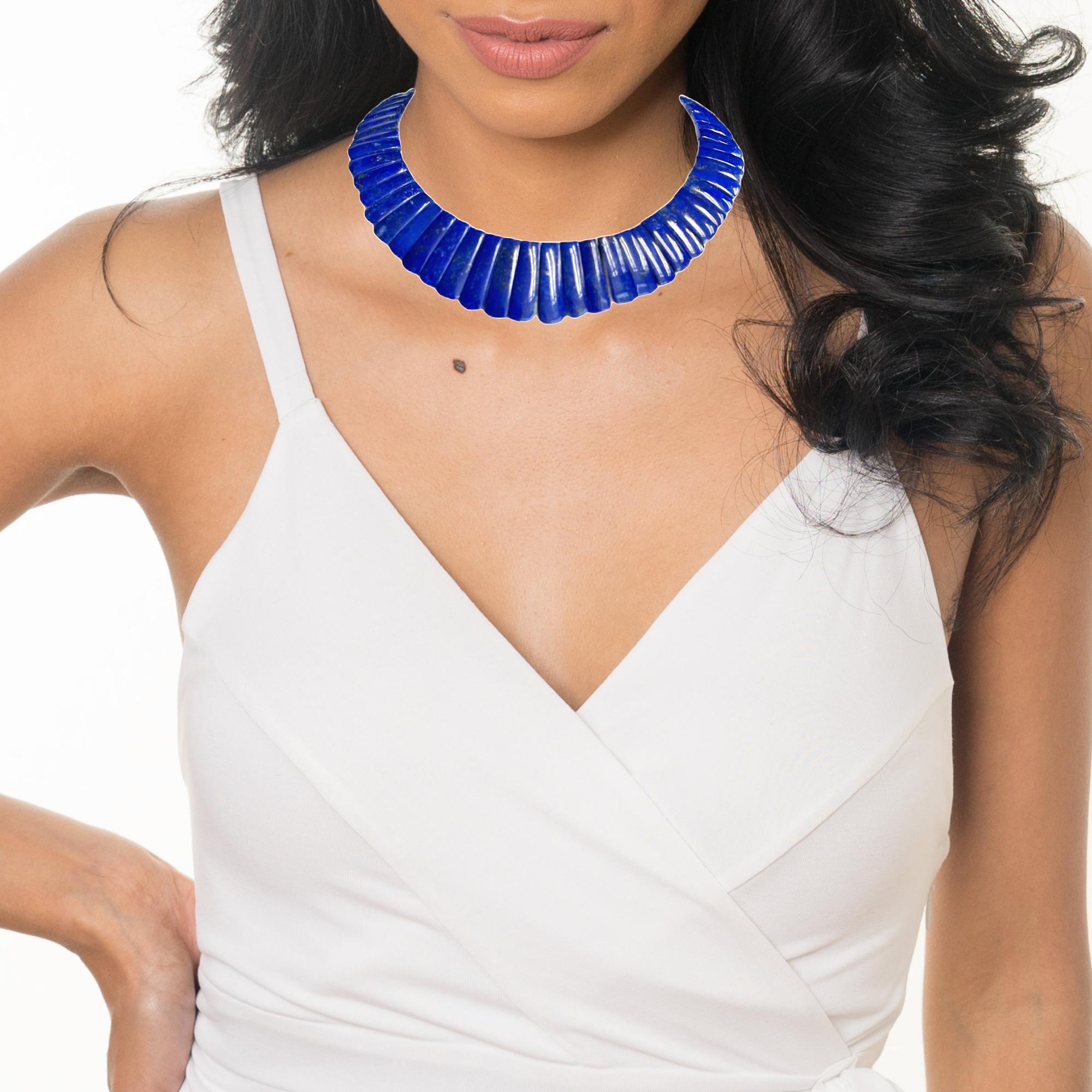 Lapis Tile and 18k Gold 