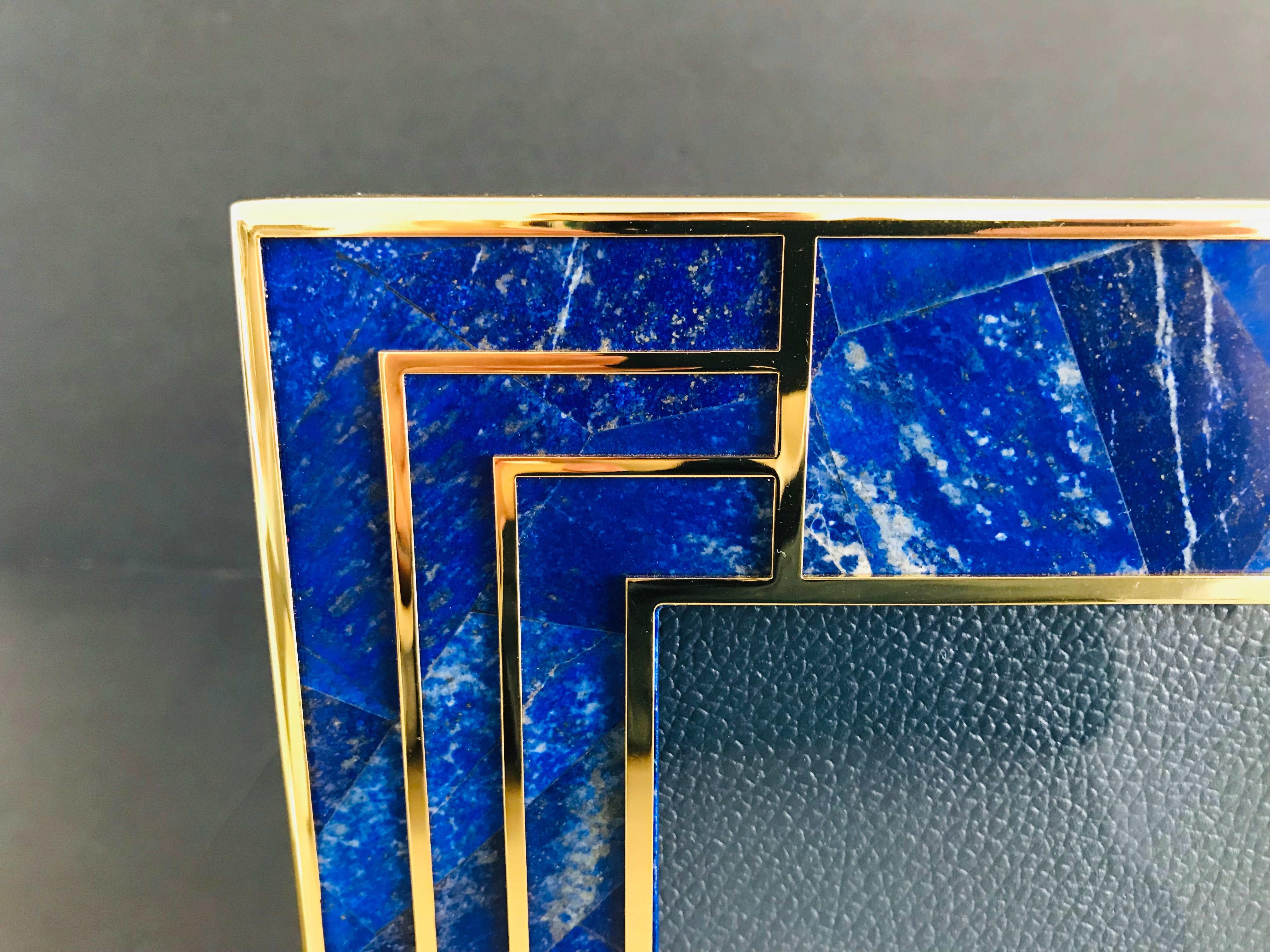 Modern Lapis Lazuli Photo Frame by Fabio Ltd