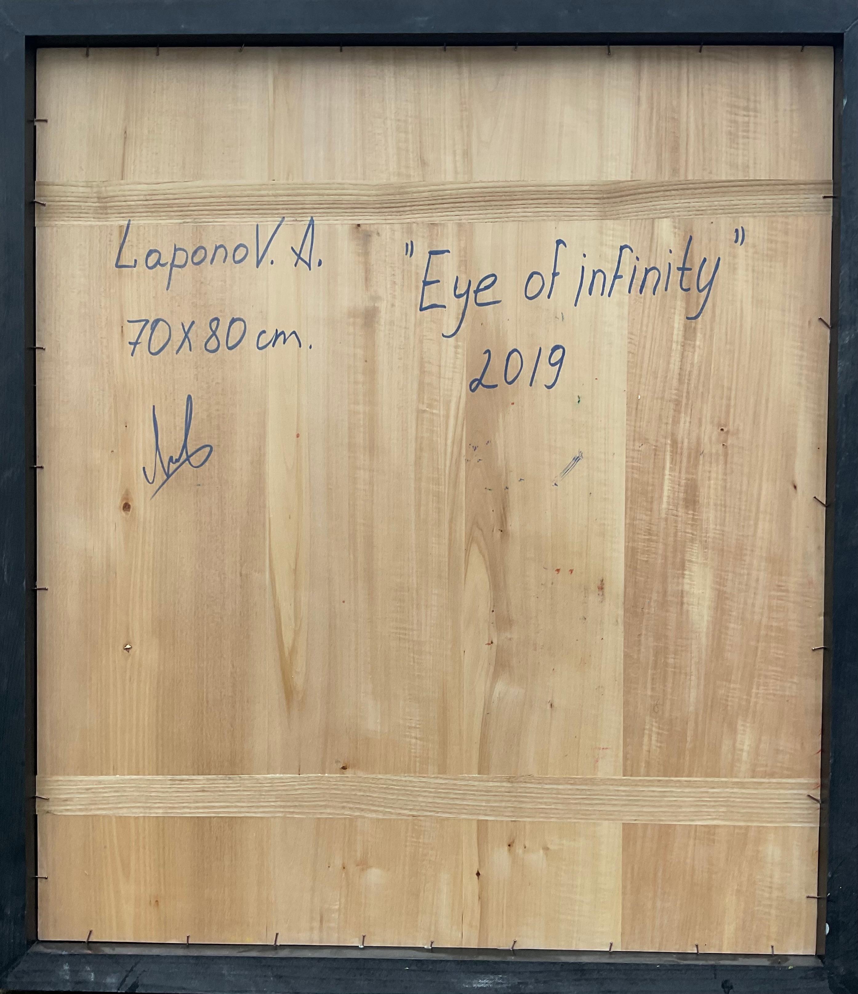 Here I depict the eye as a sign of inner vision — the capacity that perceives not outer forms but the deeper movement of the world. The hexagonal field around it serves as a model of infinity, a structure in which everything remains interconnected.