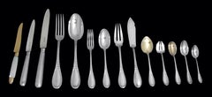 Lapparra - 220pcs. French 950 Sterling Silver Flatware Set, 19 Serving Pieces +