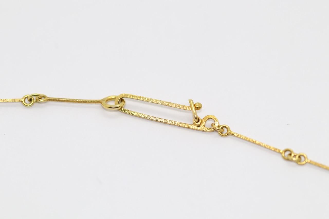 Collana Björn Weckström for Lapponia in oro 14 carati con perle Design Björn Weckström 1978 in vendita 1