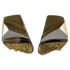 Lapponia 14ct Gold Clip-on Earrings, 1989
