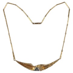 Vintage Lapponia 14ct Gold Necklace, Björn Weckström, 1988