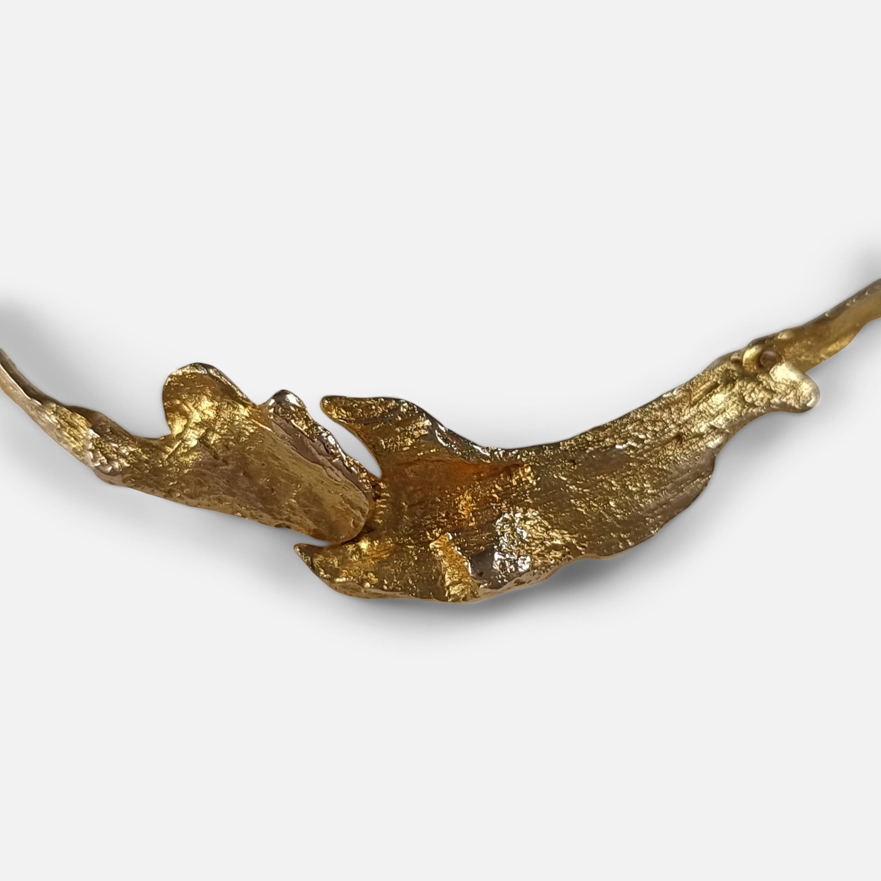 Lapponia 14ct Gold 'Orchid Psychedelic' Bracelet by Björn Weckström 5