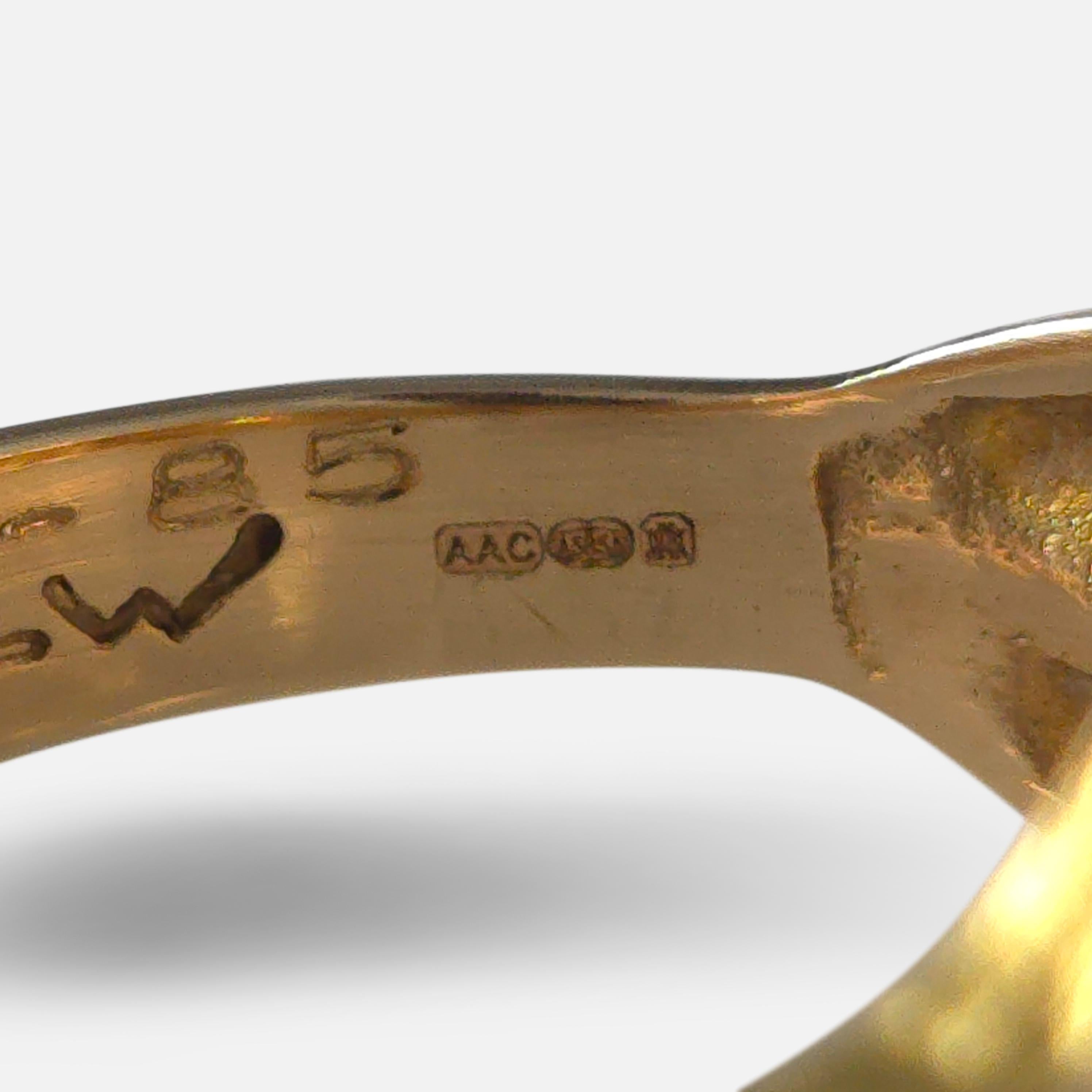 Lapponia 14ct Gold Pearl 'Lapintaika' Ring, Björn Weckström, 1970 For Sale 7