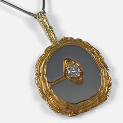 Lapponia 18ct Gold Diamond 'Legato' Pendant Necklace, 1977