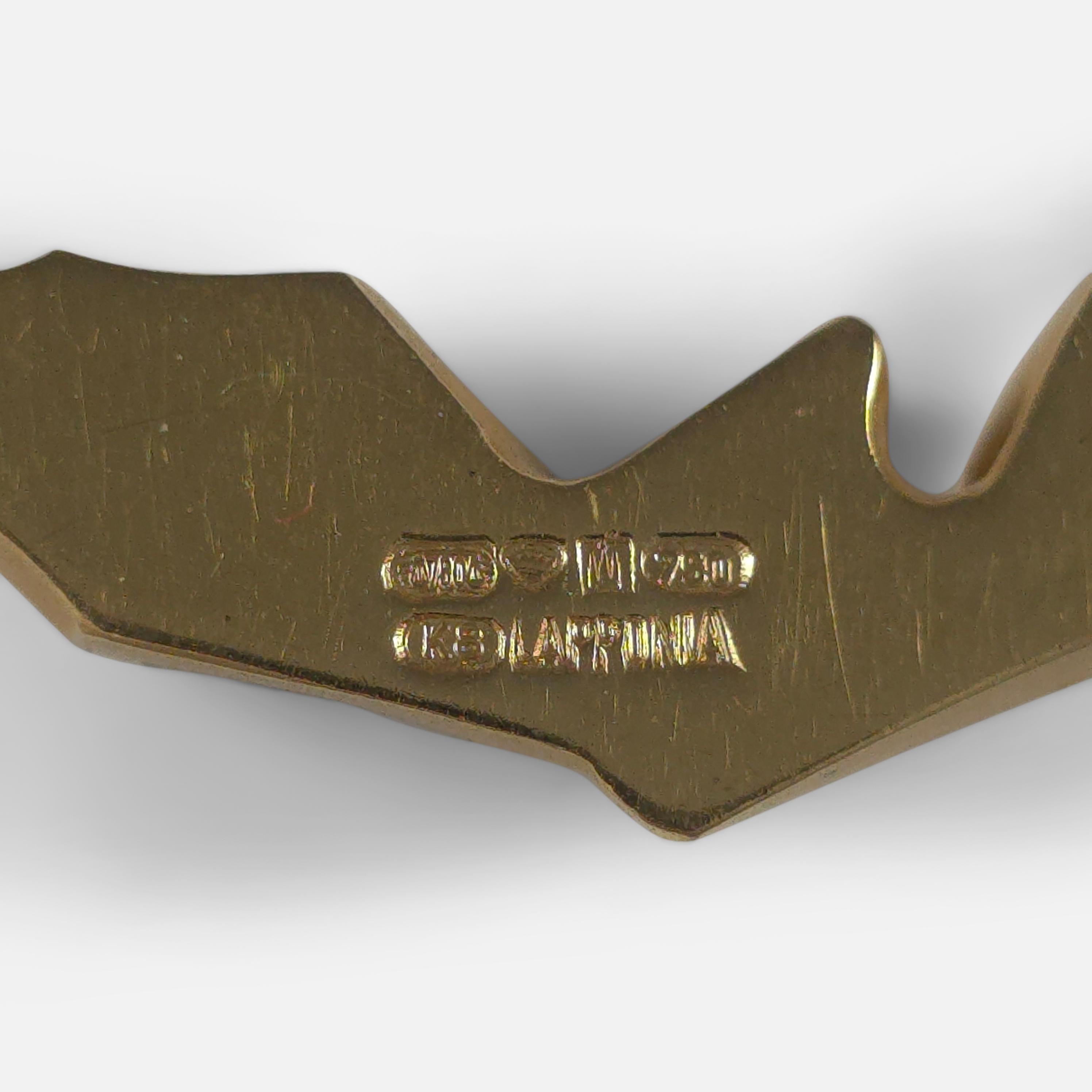 Women's or Men's Lapponia 18ct Gold Necklace, Björn Weckström, 1987 For Sale