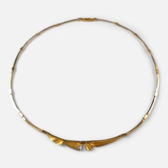 Lapponia 18ct Yellow Gold Diamond Necklace, 2003