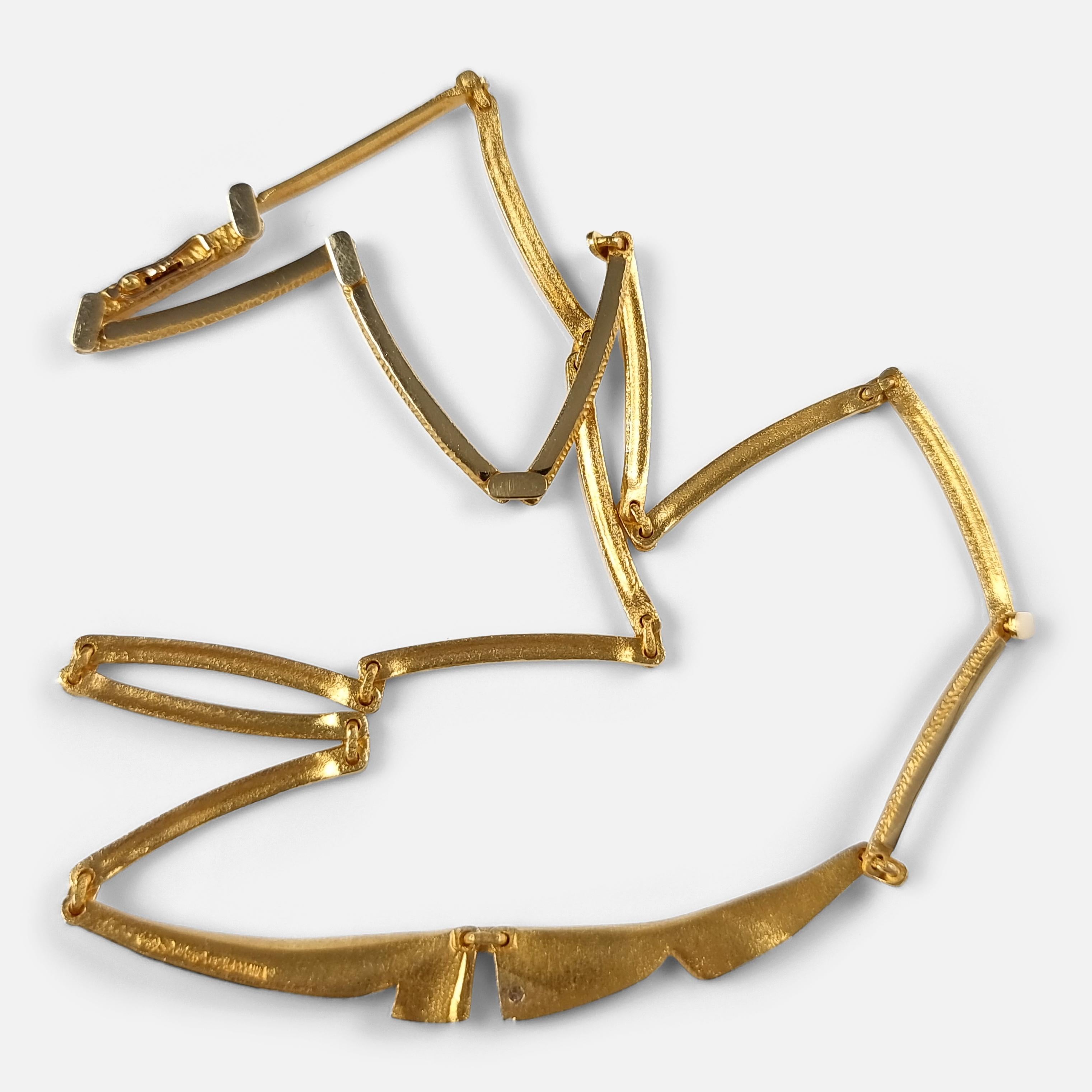 Women's Lapponia 18ct Yellow Gold Diamond Necklace, 2003
