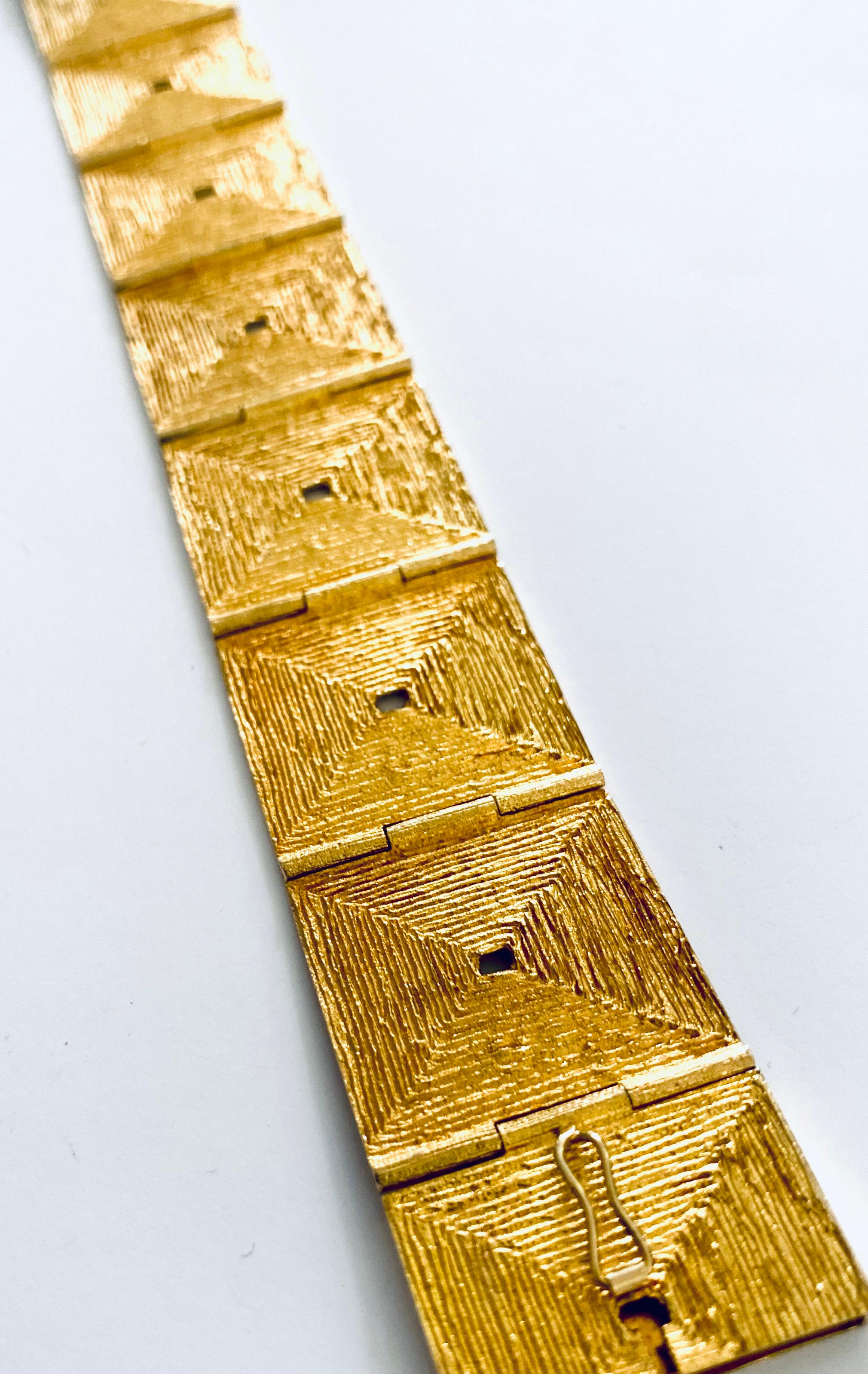 Modern Lapponia, 18 Karat Gold Bracelet, Björn Weckström Design, 1970