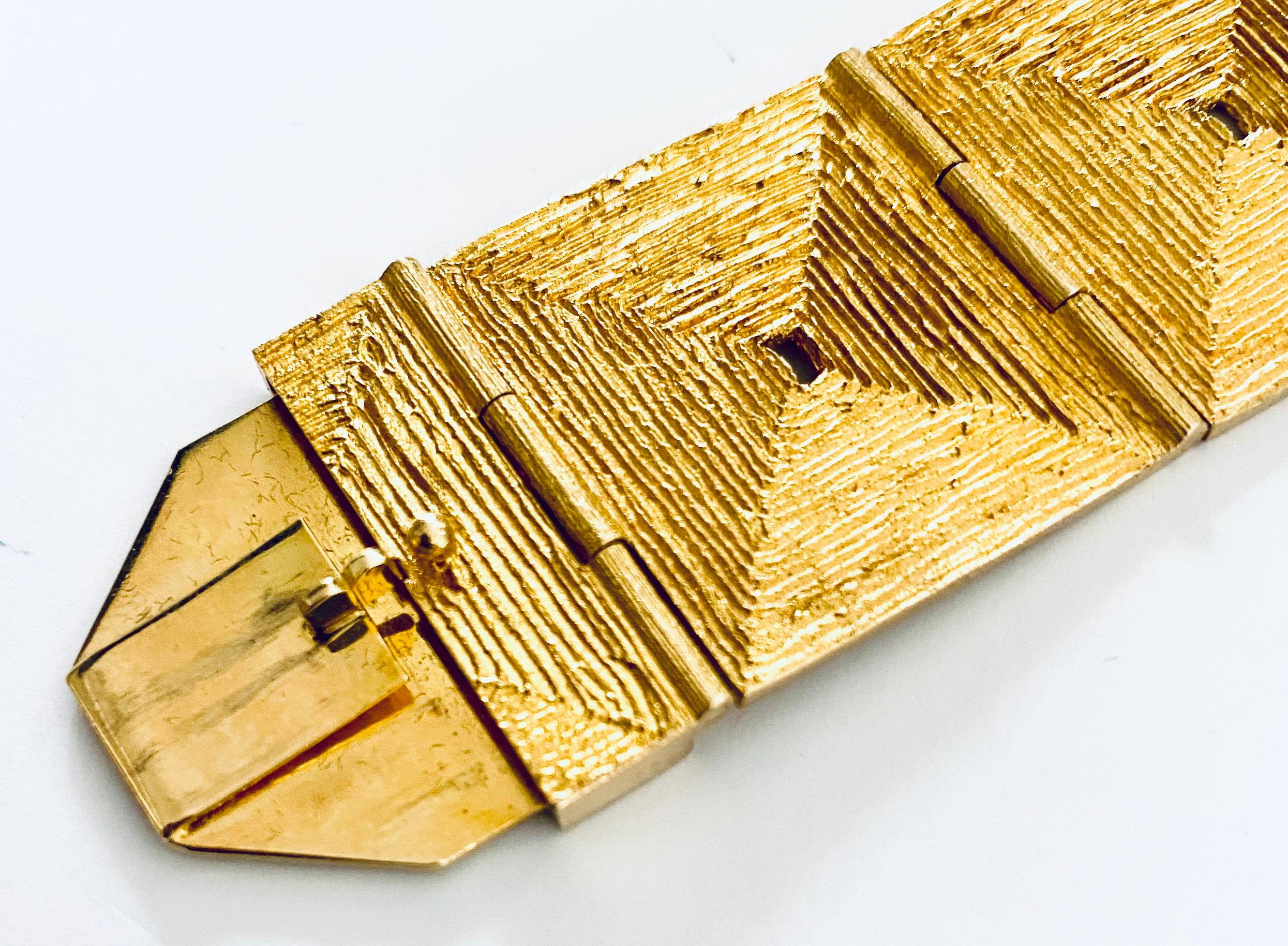 Lapponia, 18 Karat Gold Bracelet, Björn Weckström Design, 1970 In Good Condition In Heerlen, NL