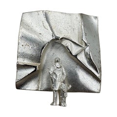 Lapponia Brosche Mann und Kind Björn Weckström Finland Modernist Man From Mercury