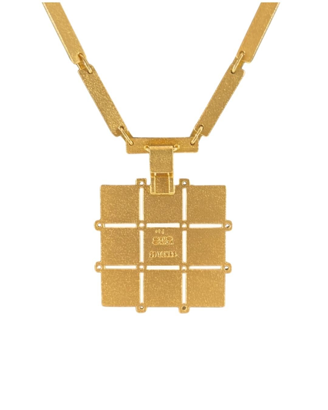 Modernista Collana con diamanti e oro 18 carati Lapponia, 2009 in vendita