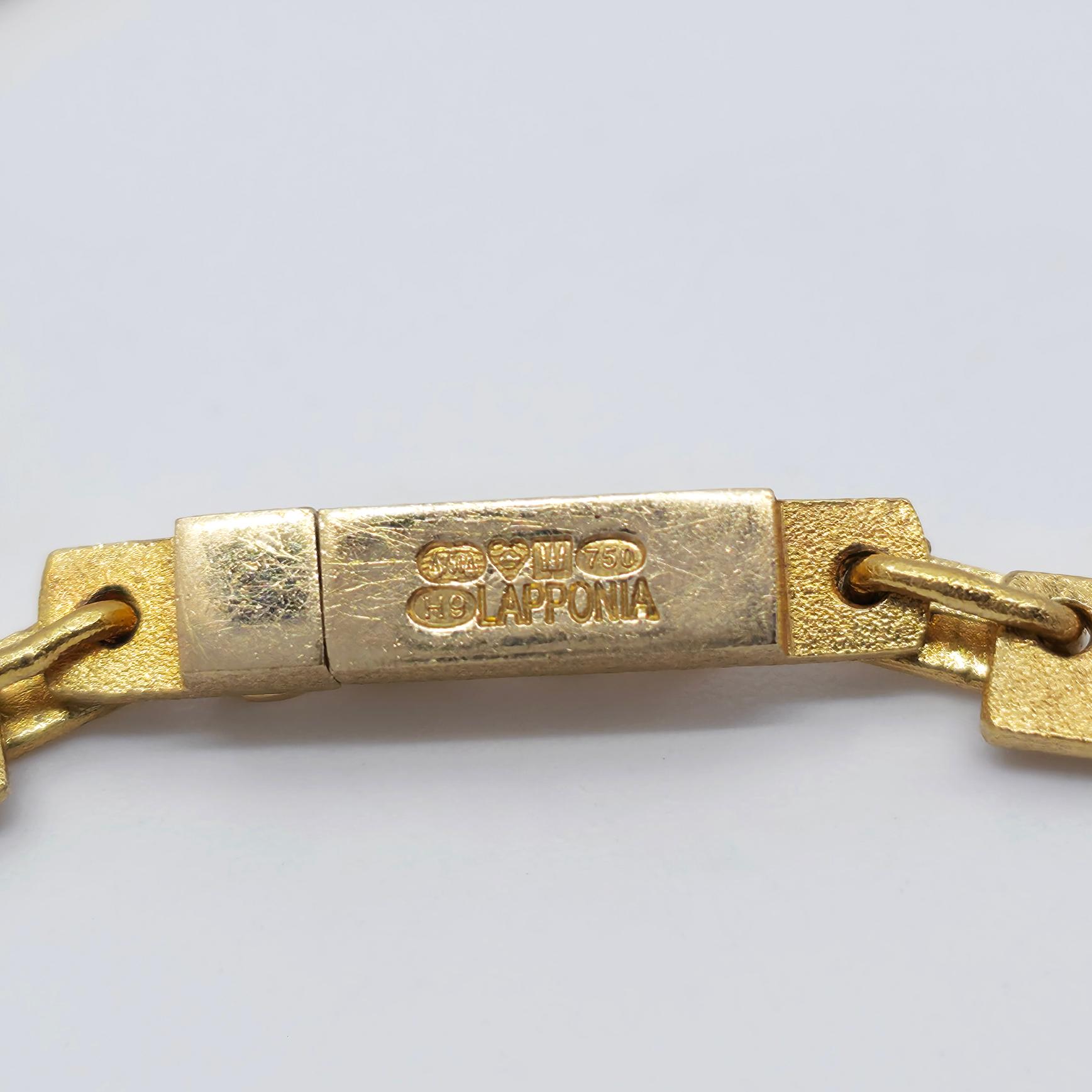 da uomo o donna Collana con diamanti e oro 18 carati Lapponia, 2009 in vendita