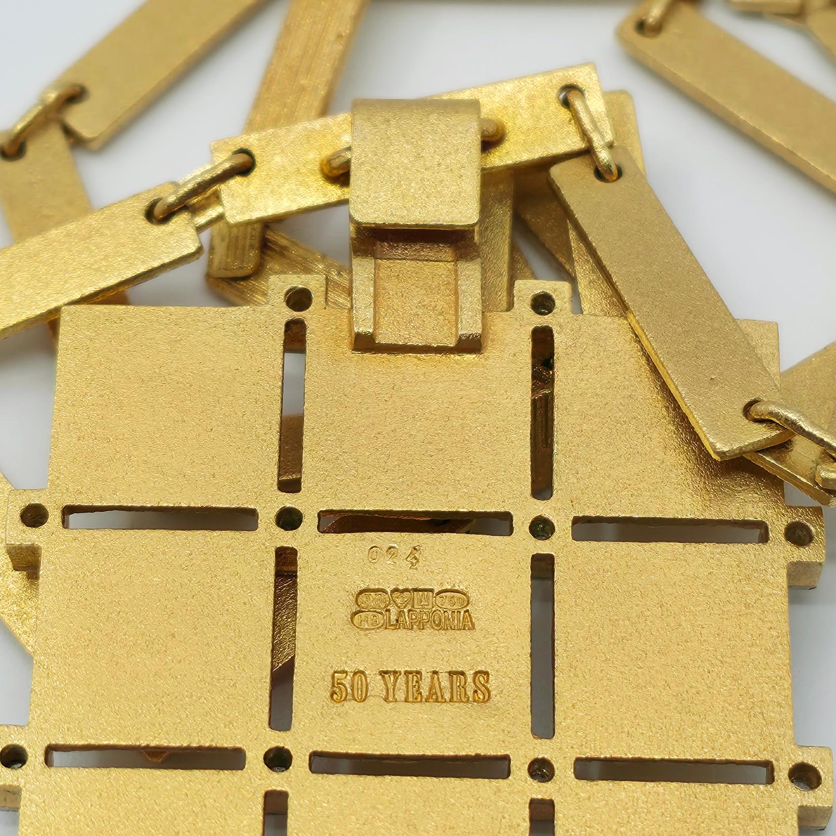 Collana con diamanti e oro 18 carati Lapponia, 2009 in vendita 1