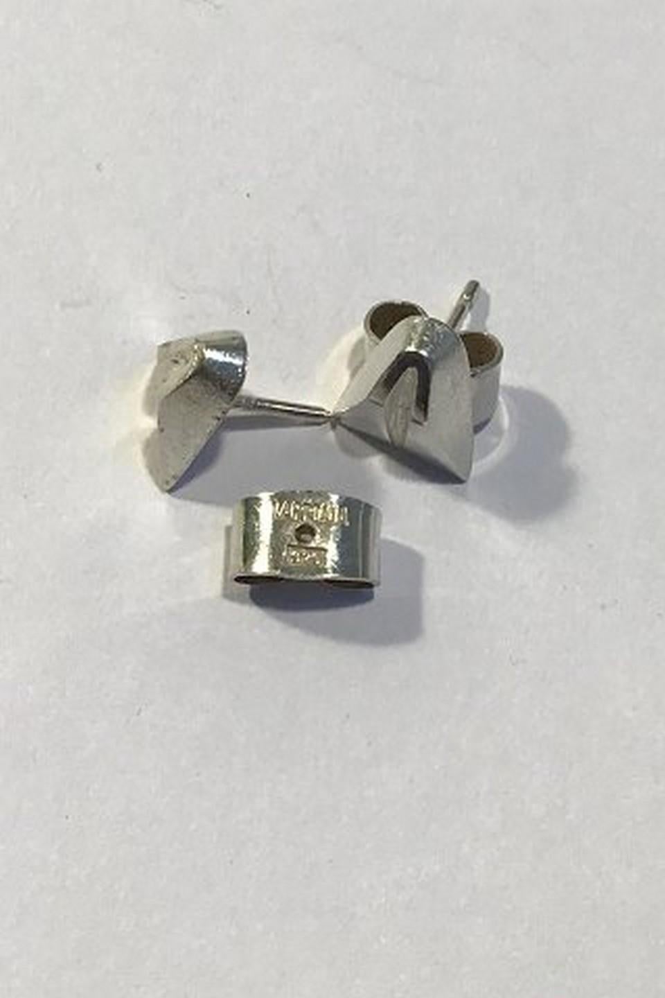 Modern Lapponia Ear Studs Sterling Silver 