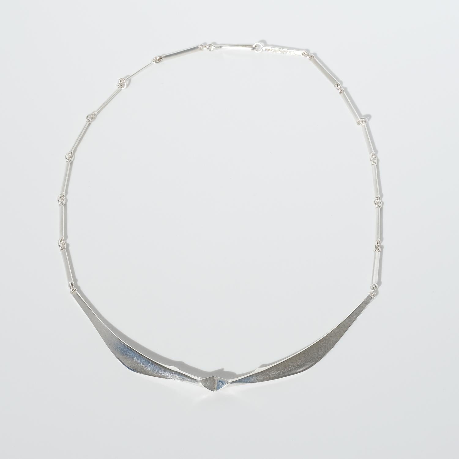 Lapponia silver necklace made 1986 In Good Condition In Stockholm, SE