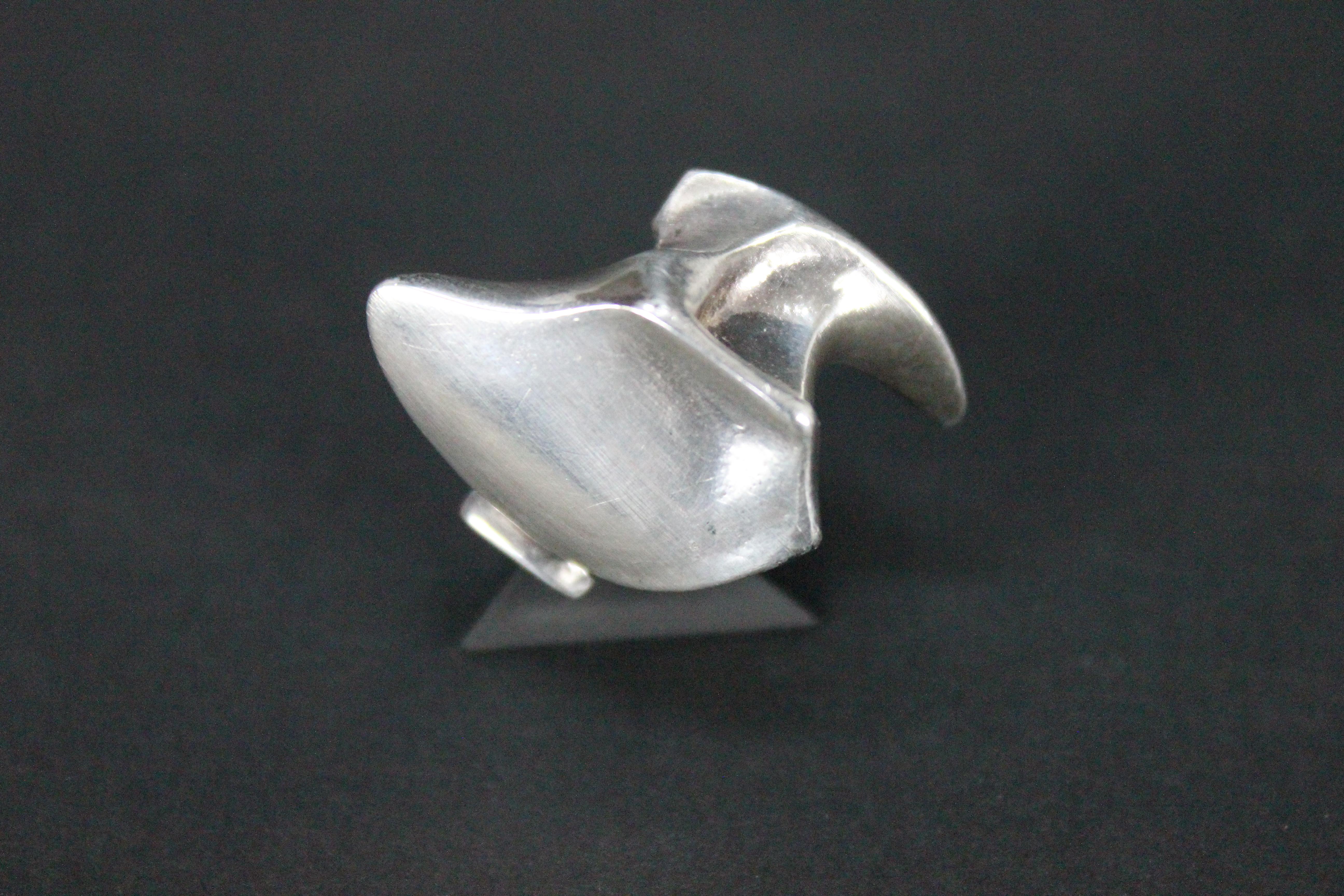 Women's or Men's Lapponia Sterling Silver Björn Weckström Ring, Finland 1977 Cocktail Ring