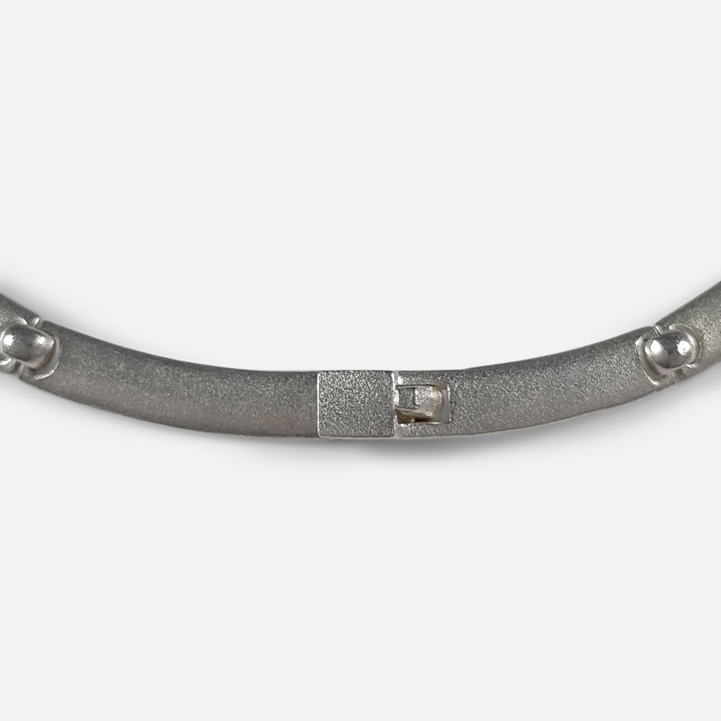 Lapponia Sterling Silber Halskette entworfen von Björn Weckström (Moderne) im Angebot