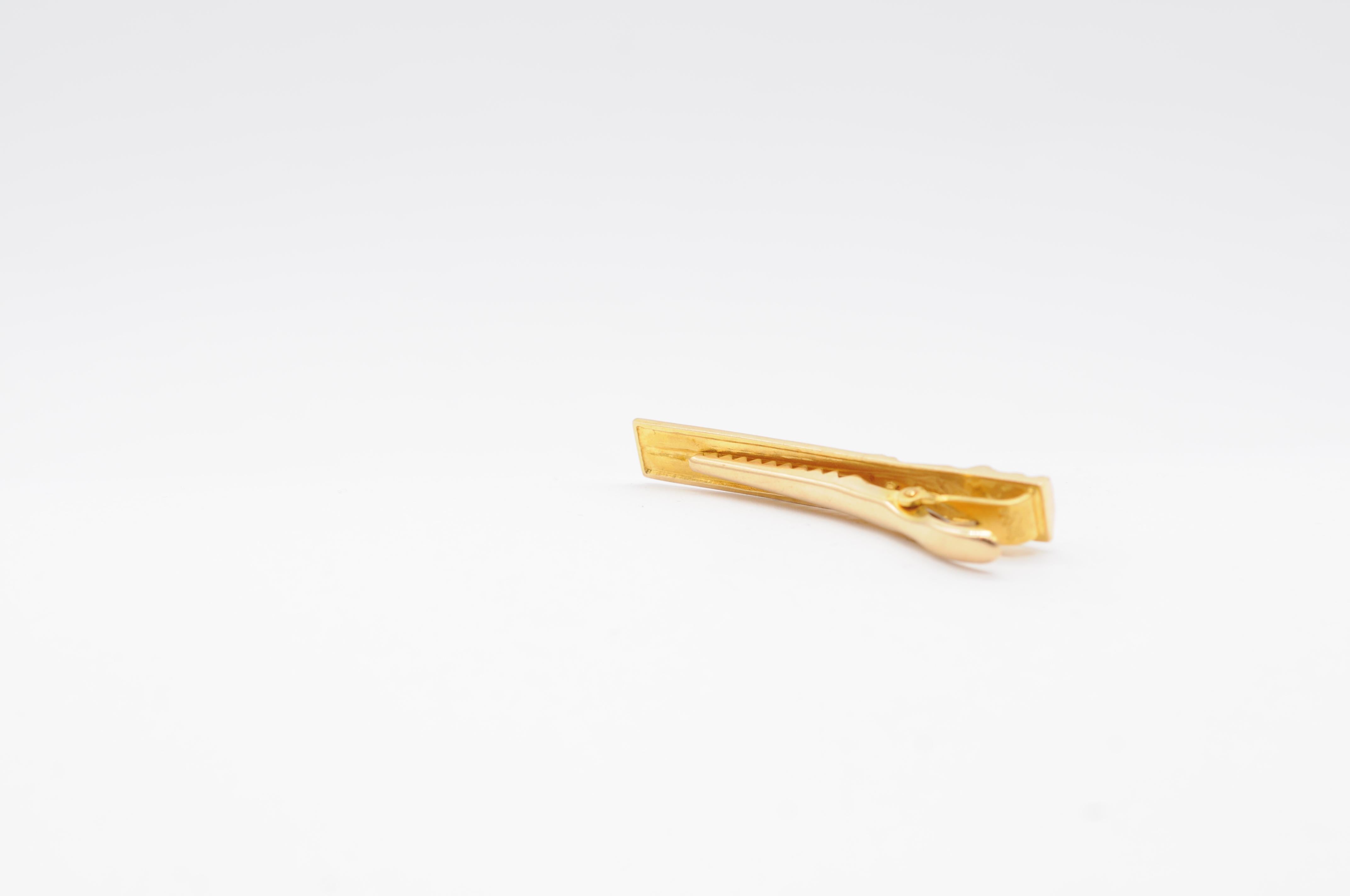 Lapponia tie clip from Finland 18k yellow gold For Sale 4