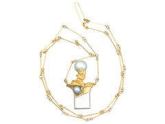 Lapponia Vintage 1970s Pearl and Yellow Gold Necklace