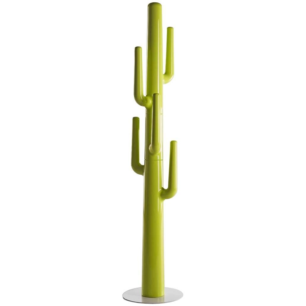 Lapsus Clothes Rack in Lacquered Acid Green Polyethylene by Eddy Antonello & Alb For Sale