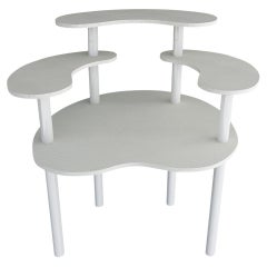 Chaise Laquared Beige Alffie Chair by Melis Tatlicibasi