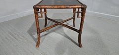 Laquered Bamboo Occasional Table
