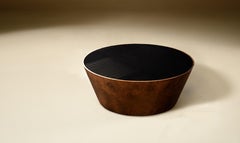 Laquered Glass Round Coffee Table by Tatjana von Stein, France