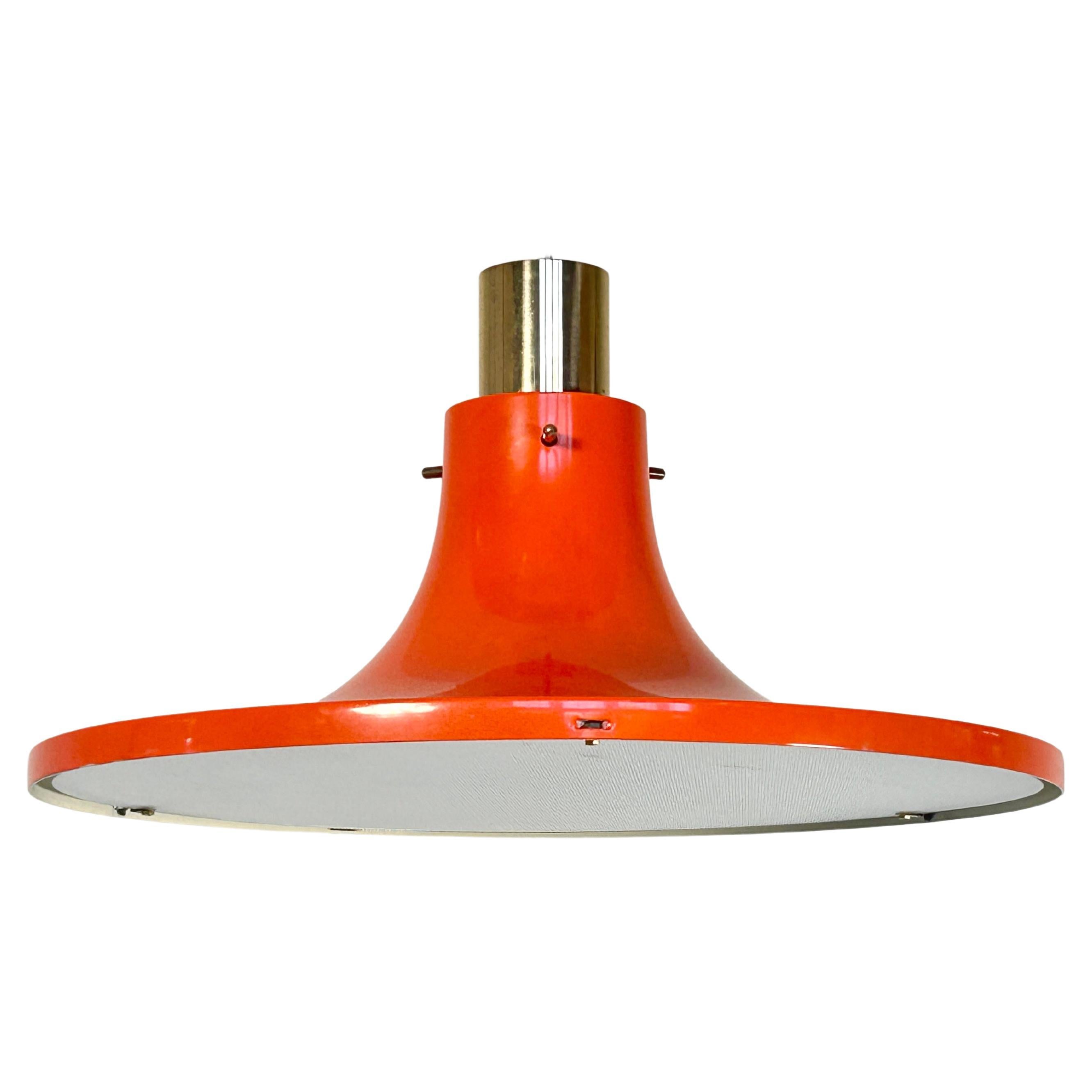 Laquered Hans Agne Jakobssen AB Markaryd pendant lamp 1960ies