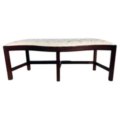 Laquered Upholstered Bench by Madison Square Furniture by Maxine Snider