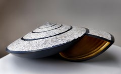 Lacquered Wood and Gold Shell Sculpture, Snail