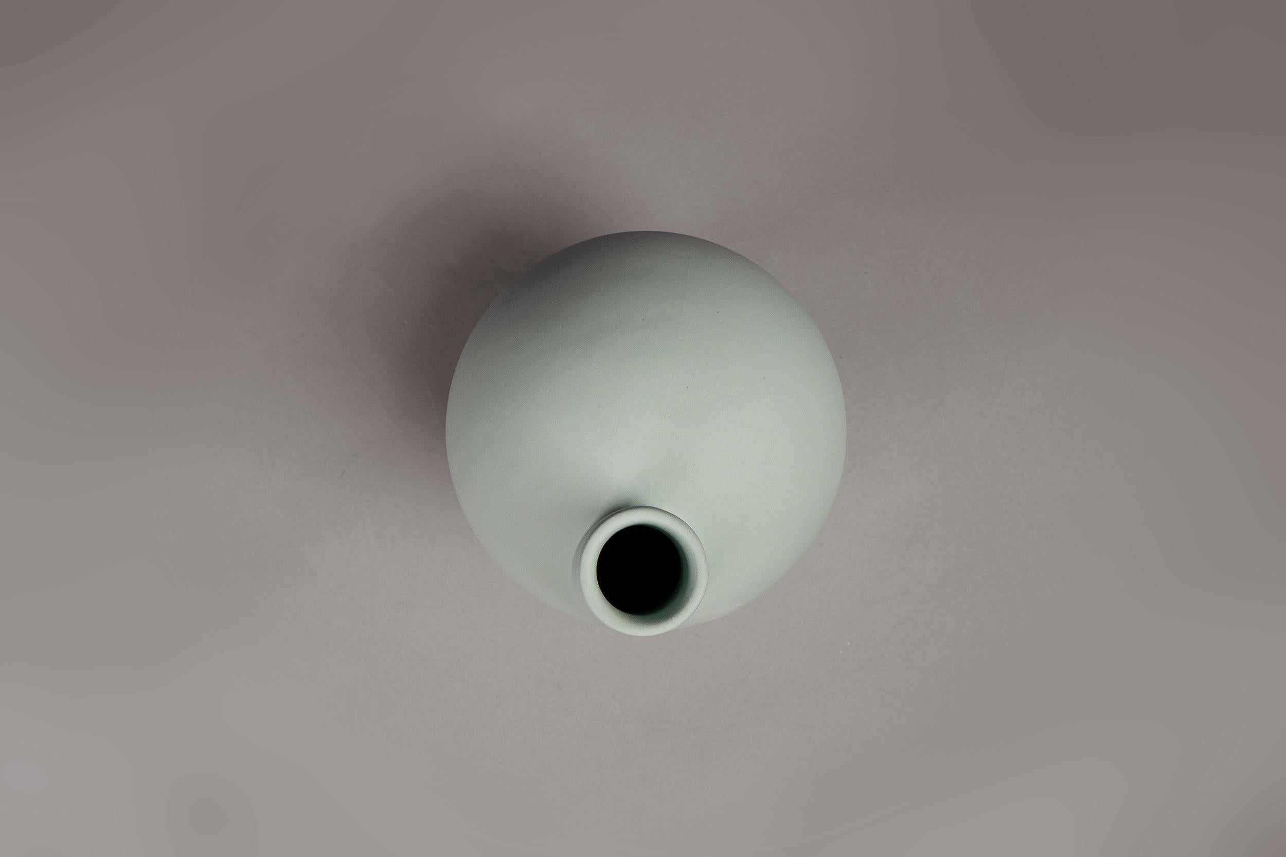 Modern Lara Bohinc, Baby Chicken Vase, Porcelain, Mint colour, in Stock For Sale