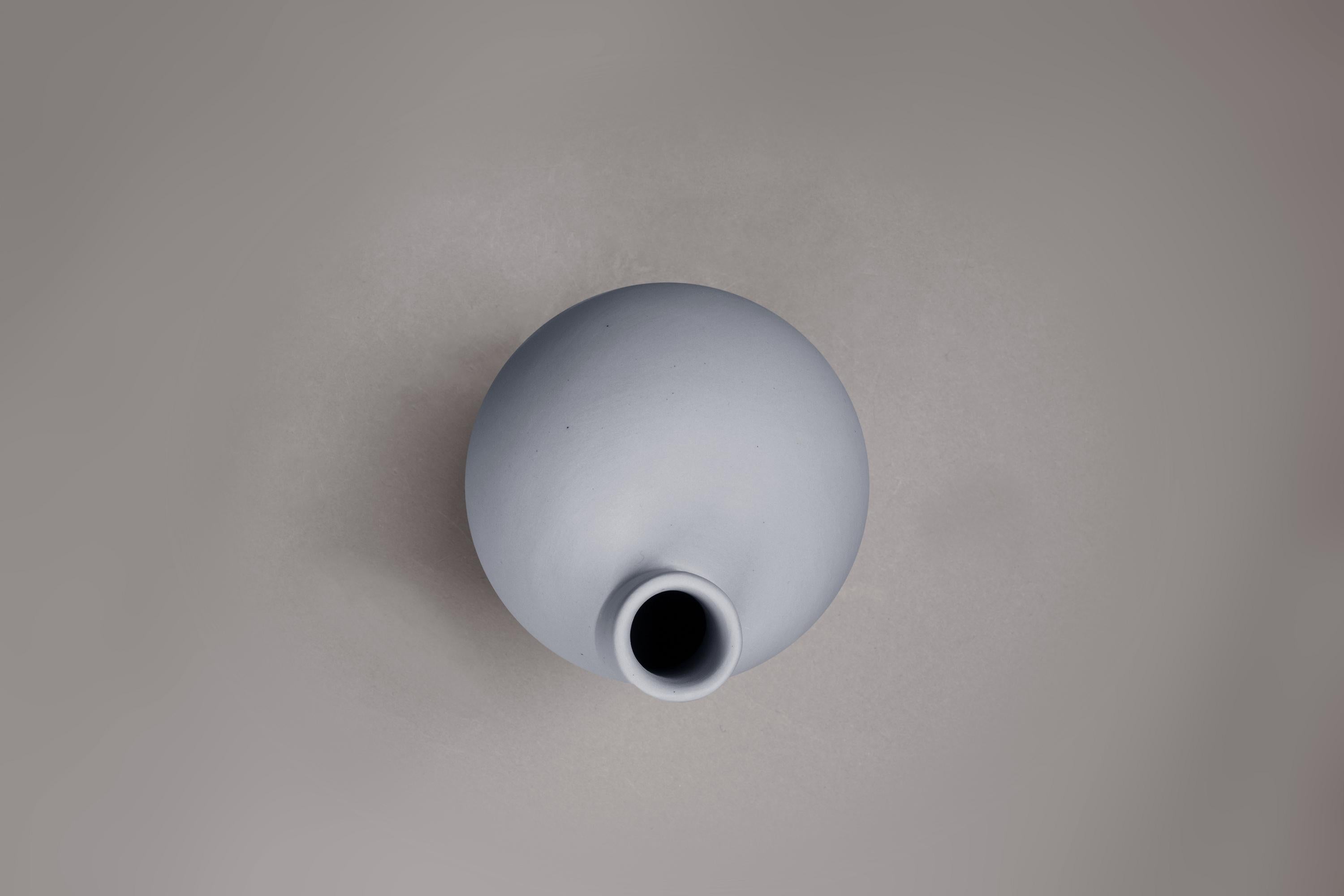 Modern Lara Bohinc, Baby Chicken Vase, Porcelain, Sculptural, Blue Colour, in Stock