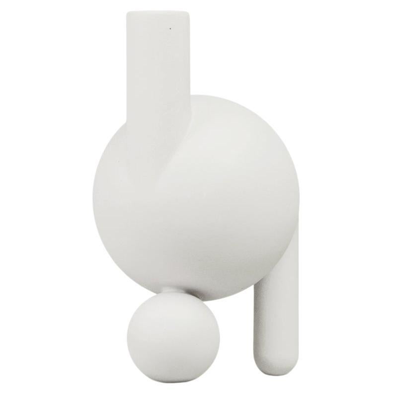 Lara Bohinc, Baby Chicken Vase, Porcelain, Sculptural, White colour, in Stock For Sale